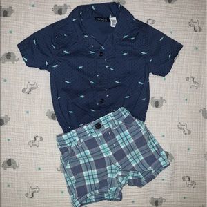The Children’s Place Baby Boy Shirt & Short Set